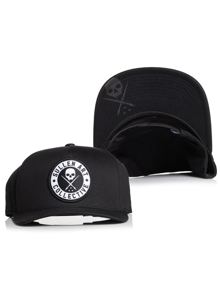 Boh Curved Snapback - Black/White