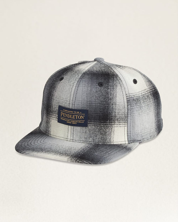 Plaid Flat Brim Hat
