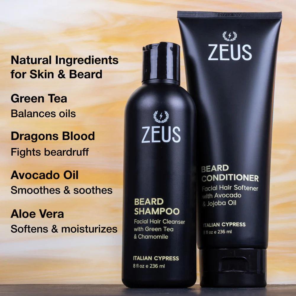 Beard Shampoo &amp; Conditioner Set - Italian Cypress