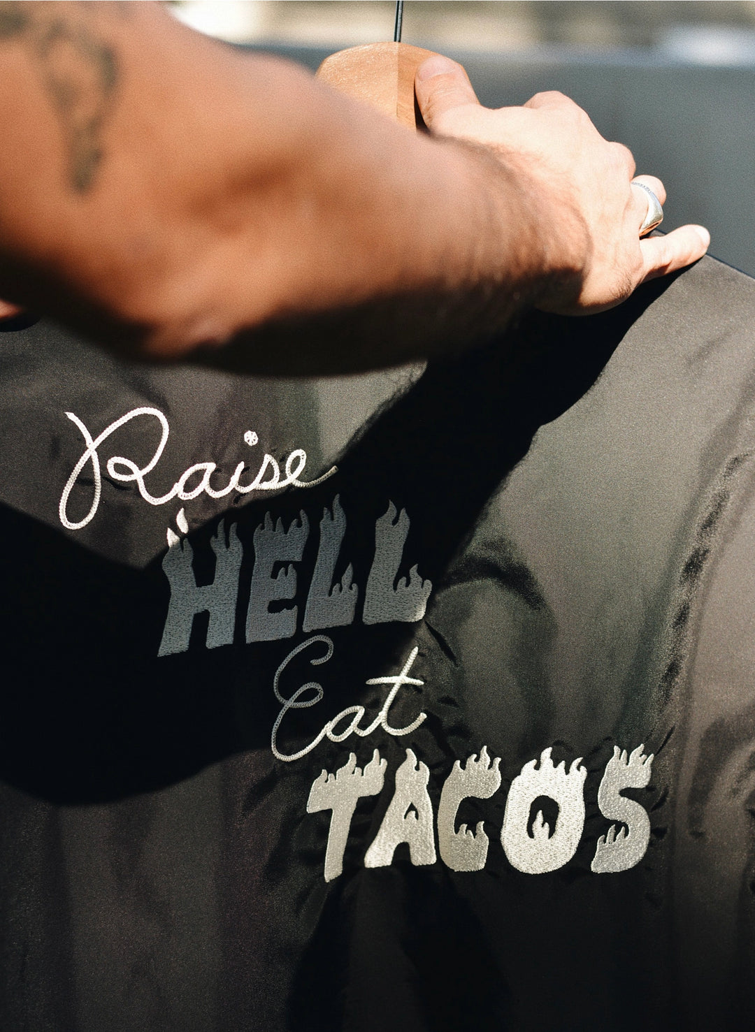 Raise Hell Eat Tacos Jacket