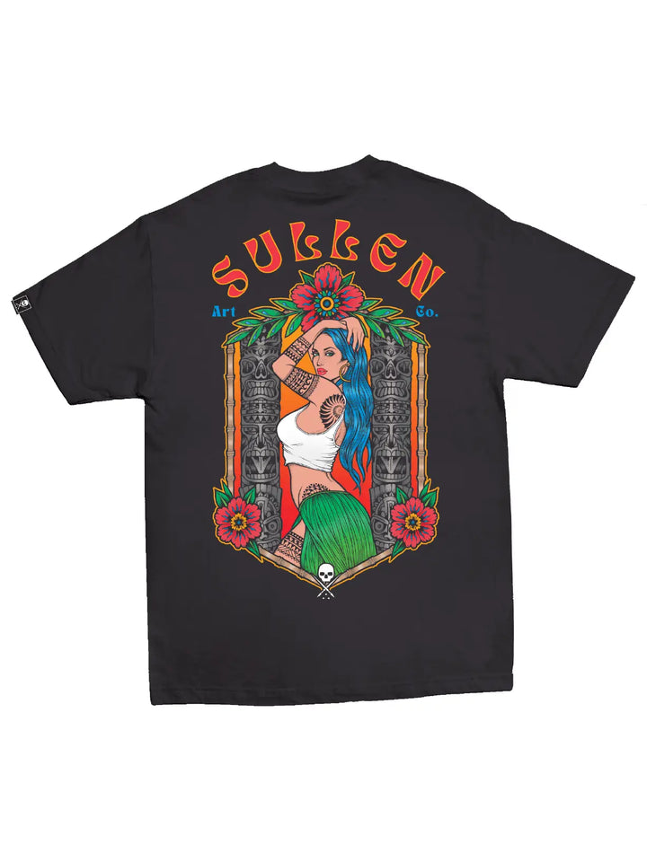 Tiki Pin Up - Premium Navy