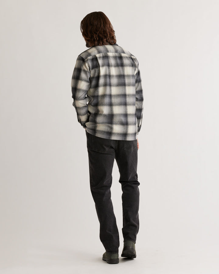 Plaid Board Shirt - Tan/Slate Ombre