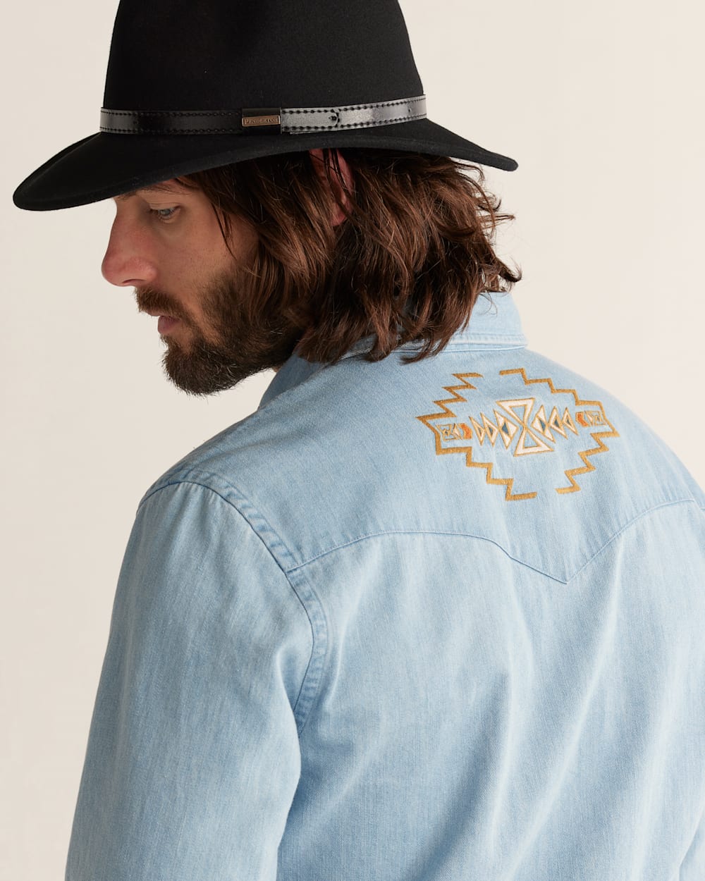 Chandler Embroidered Denim Shirt