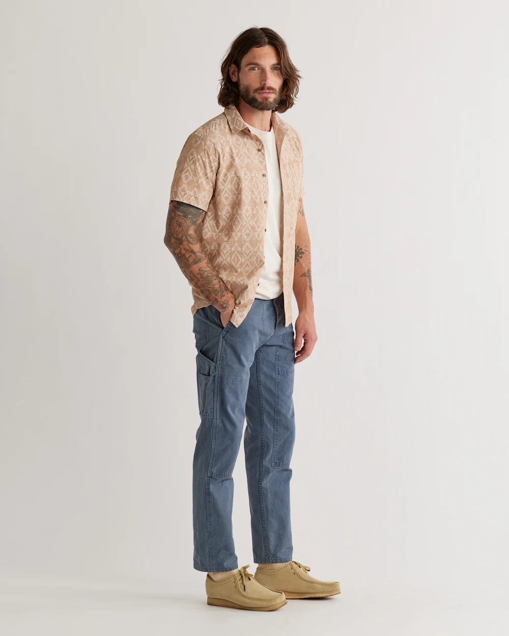 Deacon Chambray Shirt - Brown Peak Raptor
