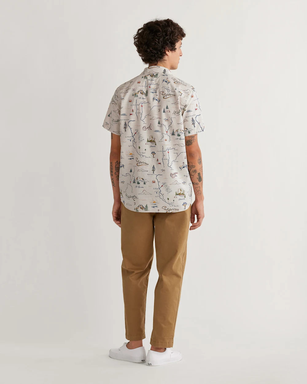 Shoreline Short Sleeve Shirt - Tan/Route 101