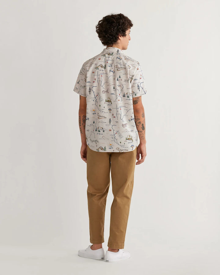 Shoreline Short Sleeve Shirt - Tan/Route 101