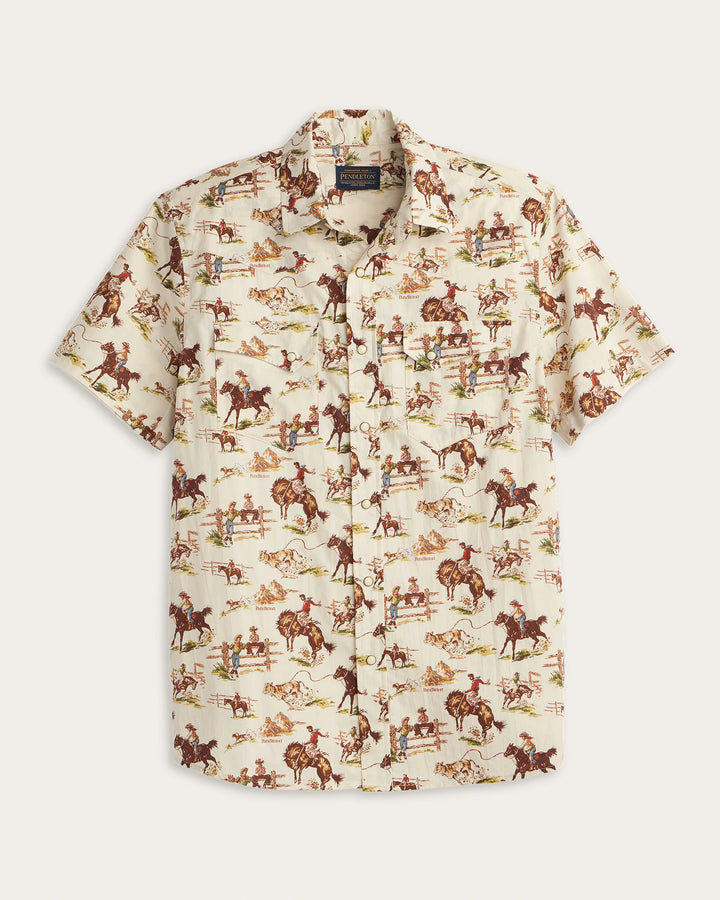 Laramie Shirt Short Sleeve Wild Horse Ecru