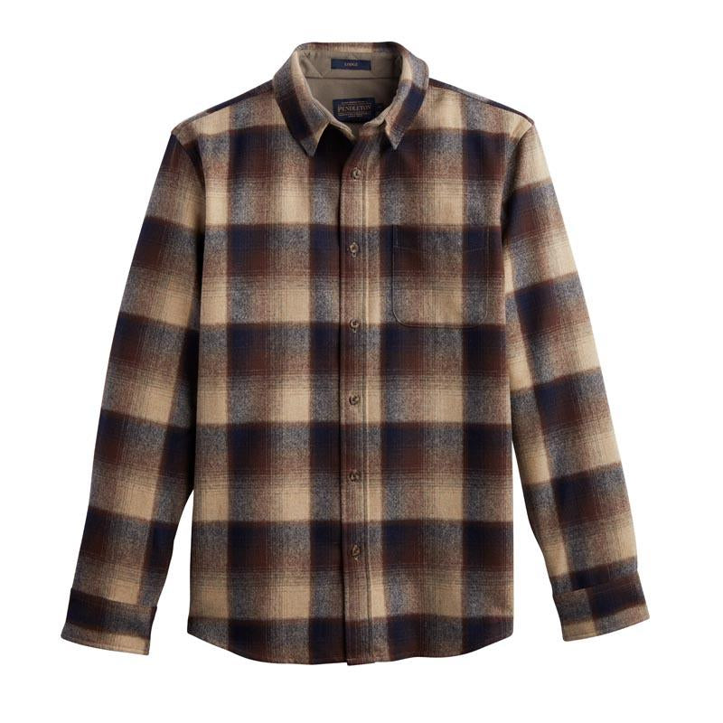 Lodge Shirt - Brown &amp; Navy Ombre