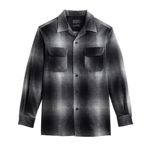 Plaid Board Shirt - Black &amp; White Ombre