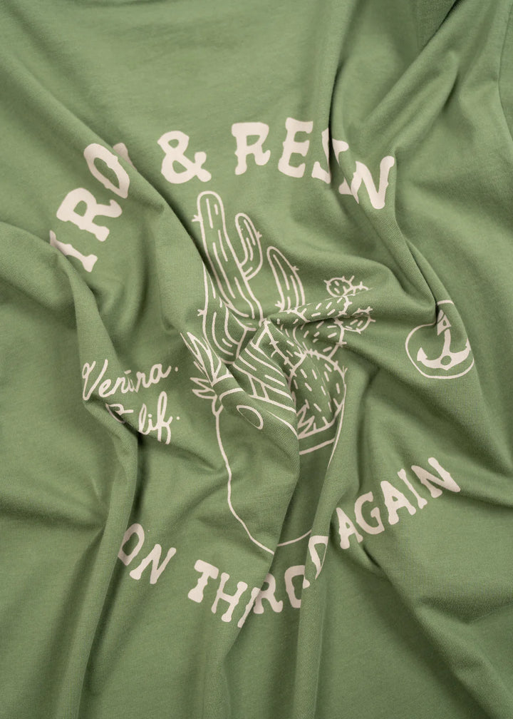 On The Road Pocket Tee- Green