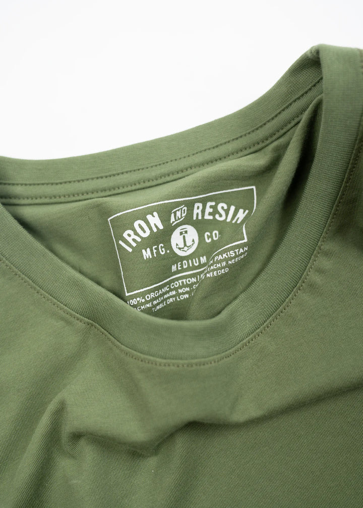 On The Road Pocket Tee- Green