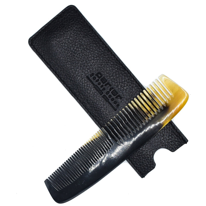 Ox Horn Pocket Comb &amp; Case