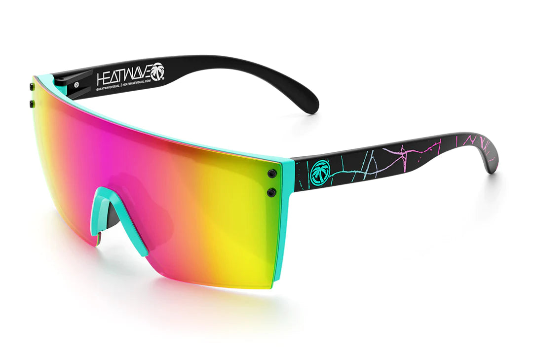 Lazer Face Sunglasses Aqua Frame Shreddy Crack Customs Z.87