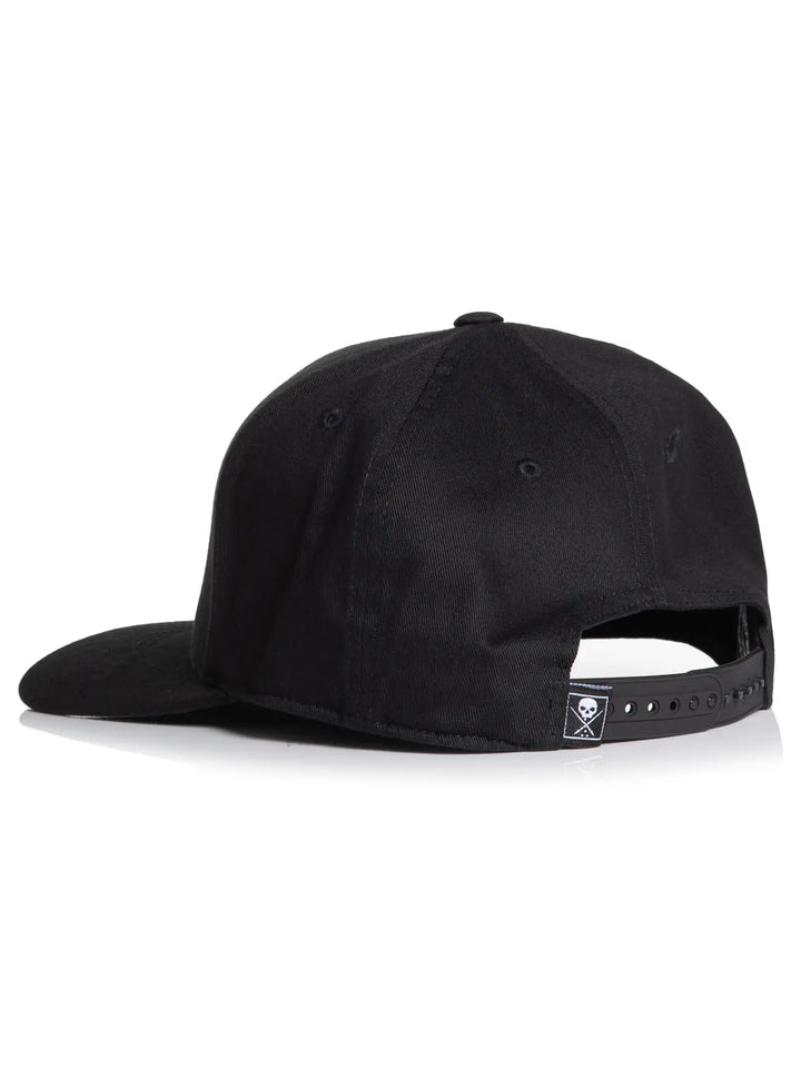 Boh Curved Snapback - Black/White