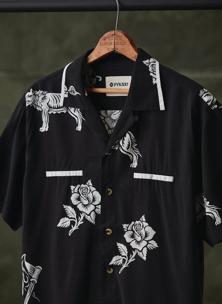 Pasta La Vista Italian Food Button-Up