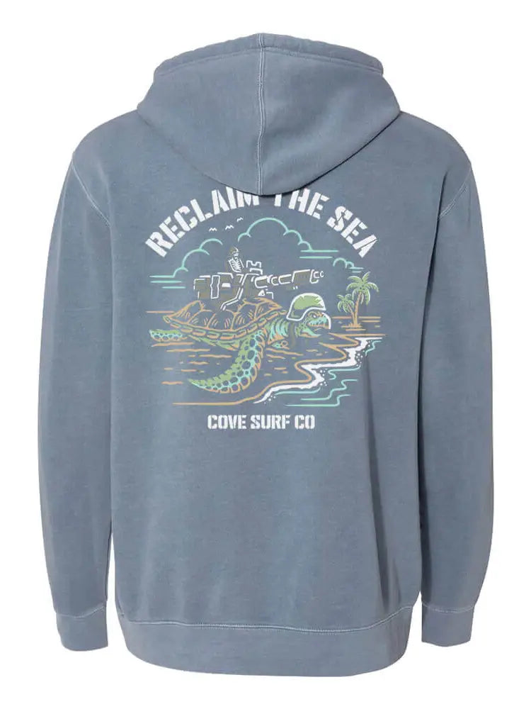 Reclaim the Sea Hoodie - Slate Blue