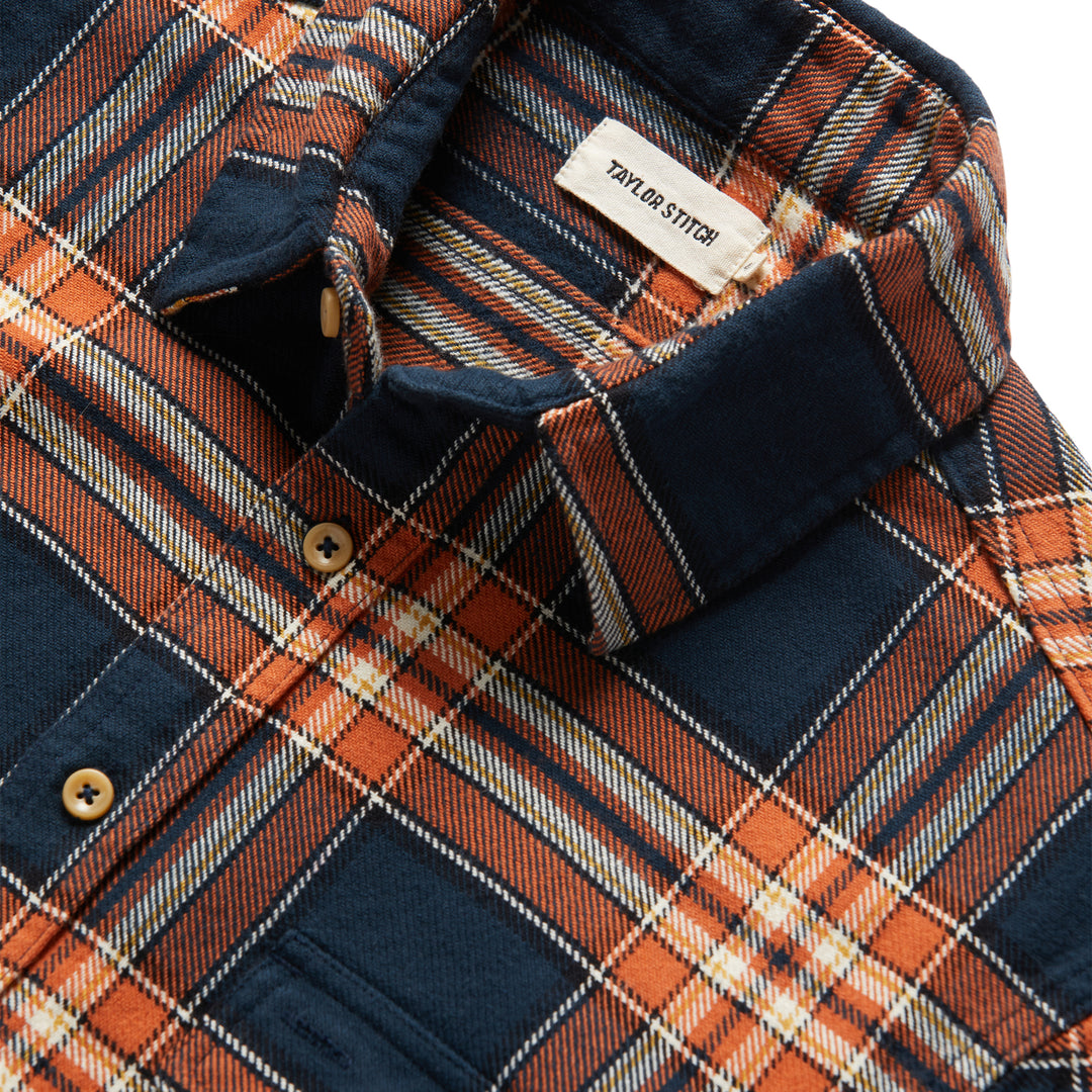 The Ledge Shirt in Rust Plaid