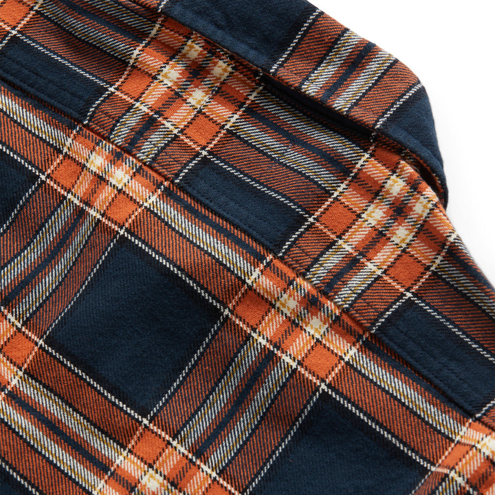The Ledge Shirt in Rust Plaid