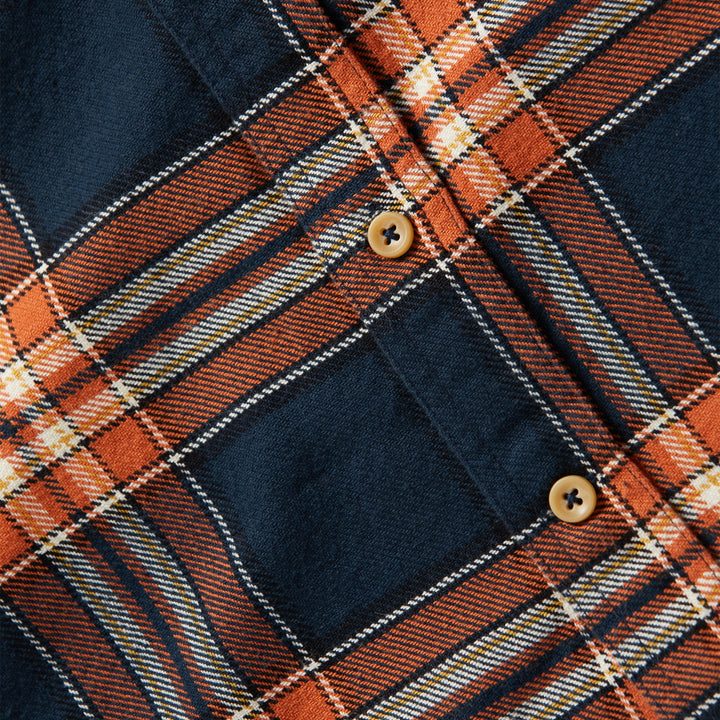 The Ledge Shirt in Rust Plaid