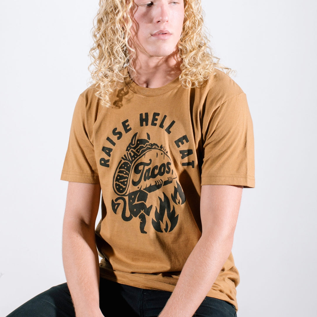 Raise Hell Eat Tacos Tee