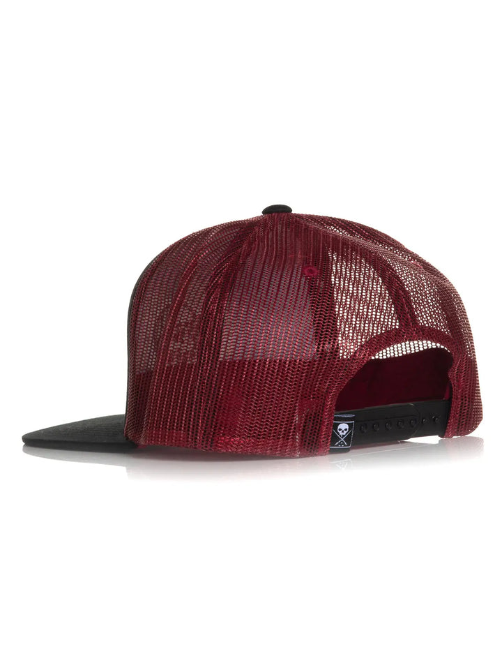 Run Through Snapback Trucker Black/Cardinal