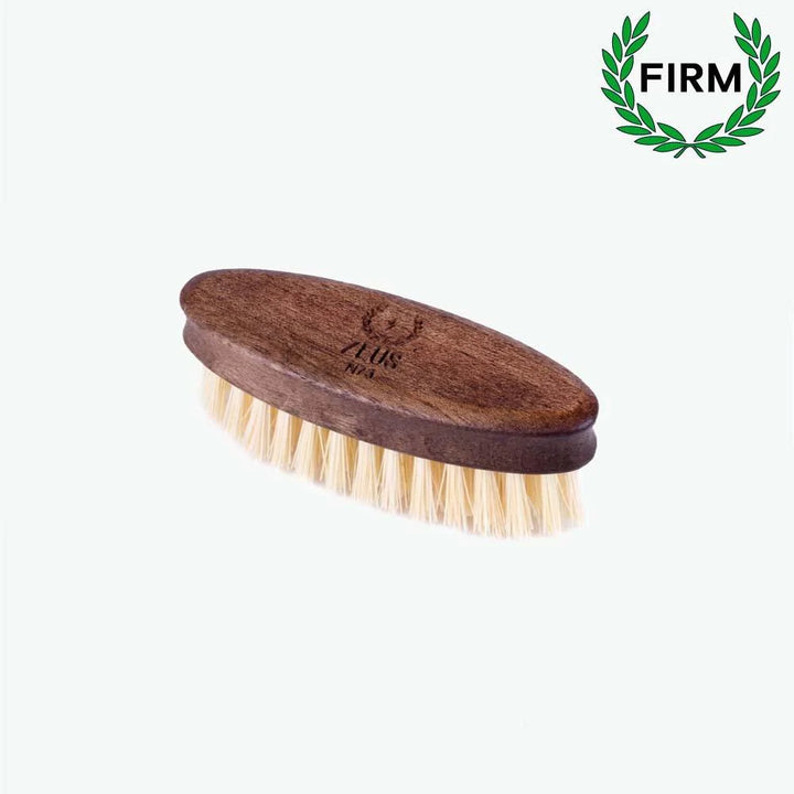 Vegan Pocket Beard Brush, 100% Natural Tampico Fiber Bristle, Firm