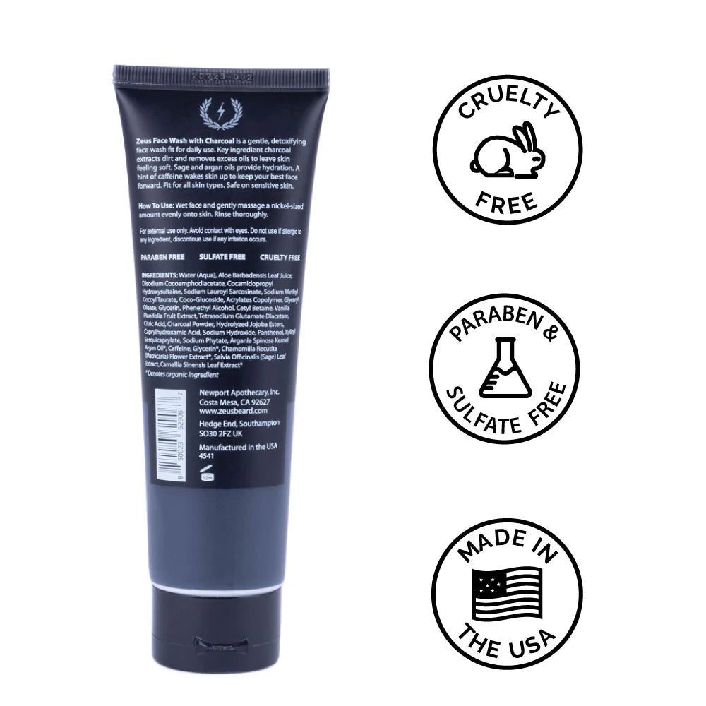 Charcoal Daily Face Wash - Sweet Vanilla