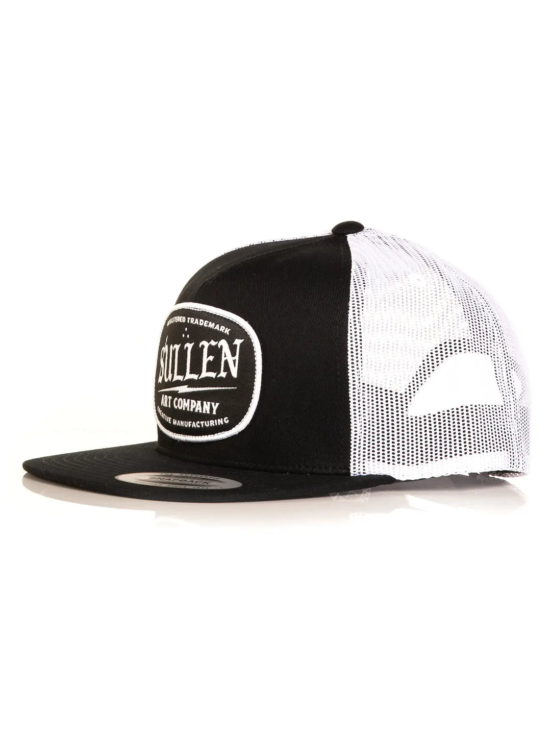 Supply Snapback Mesh Hat - Black/White