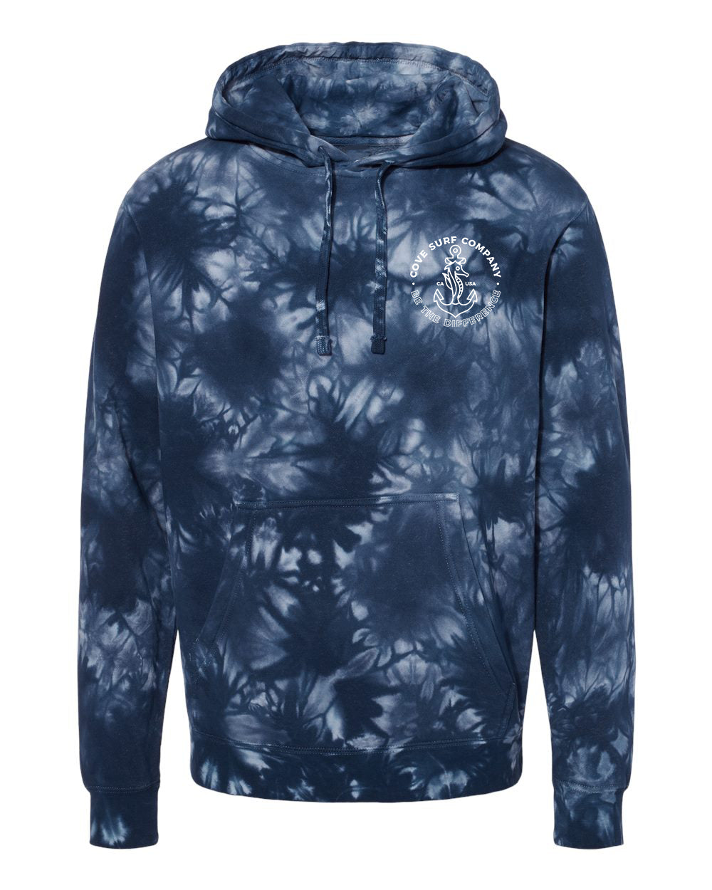 Seahorse Tie-Dye Hoodie - Navy
