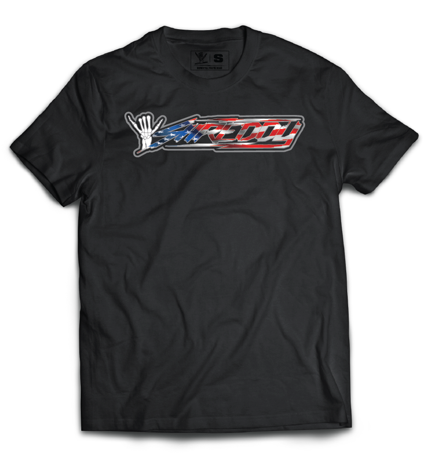 Shred White &amp; Blue Shirt