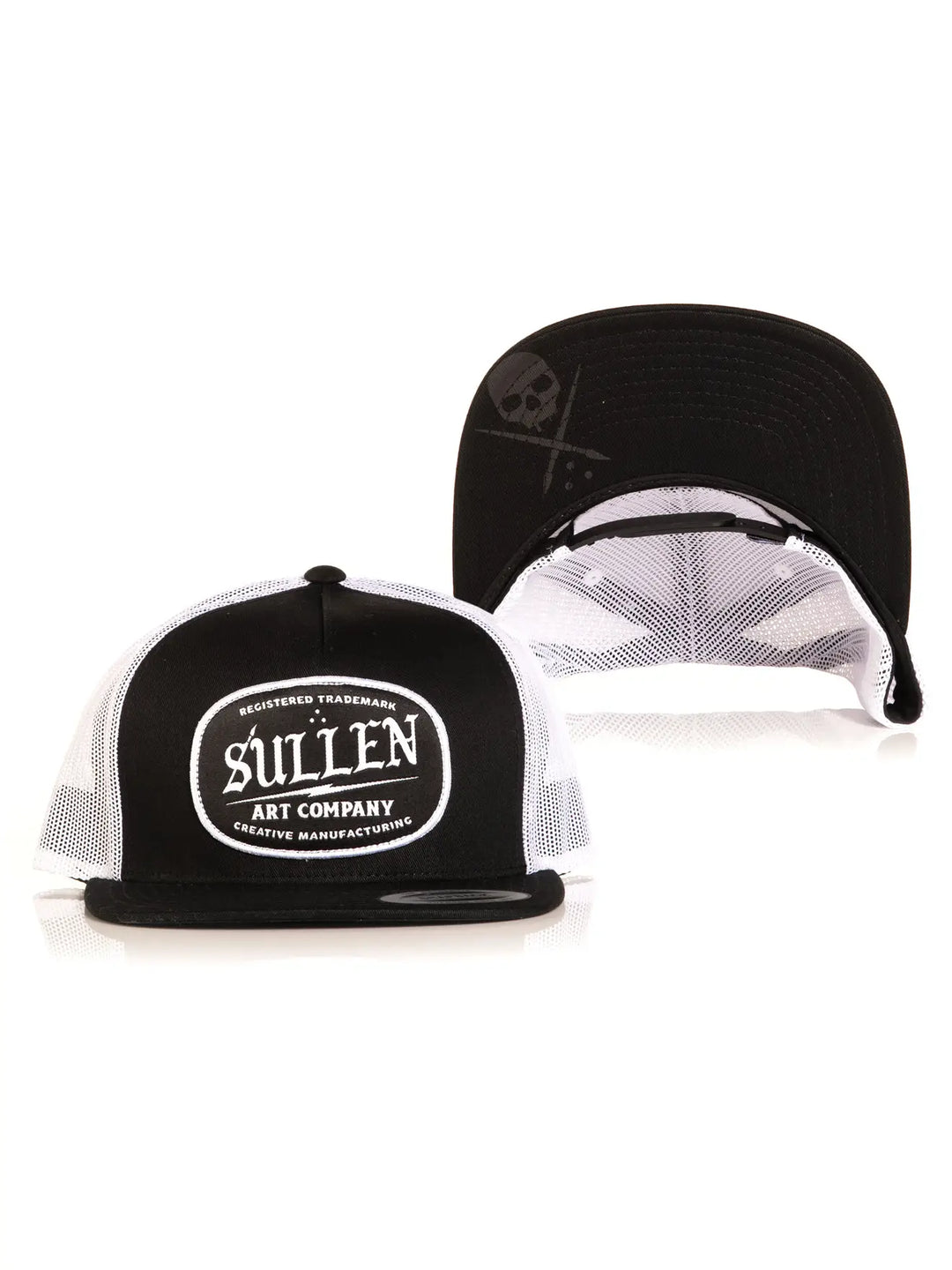 Supply Snapback Mesh Hat - Black/White
