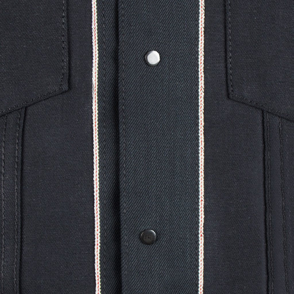 Denim Jacket - Solid Black Selvedge