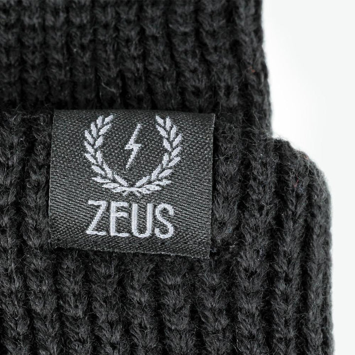 Ribbed Knit Beanie - Black