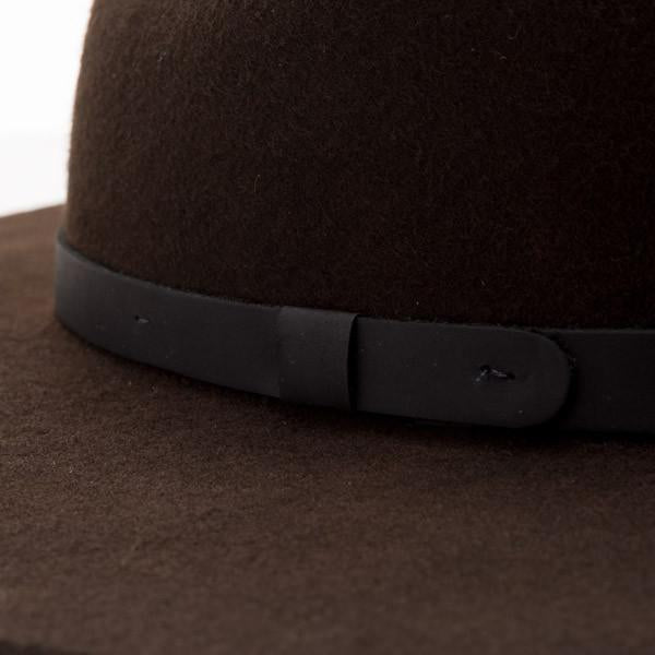 Yellow 108 Dylan Fedora - Dark Brown