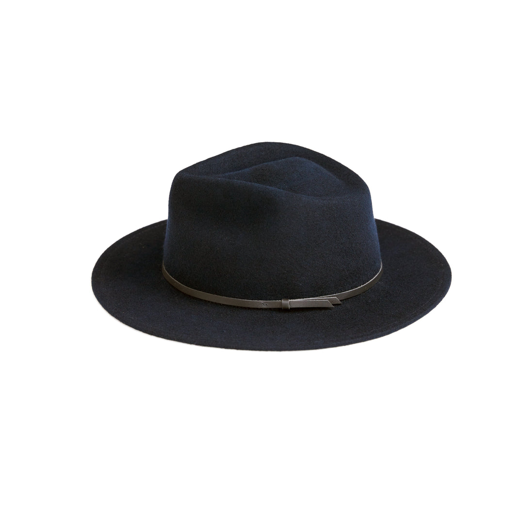 Yellow 108 Eastwood Fedora - Navy