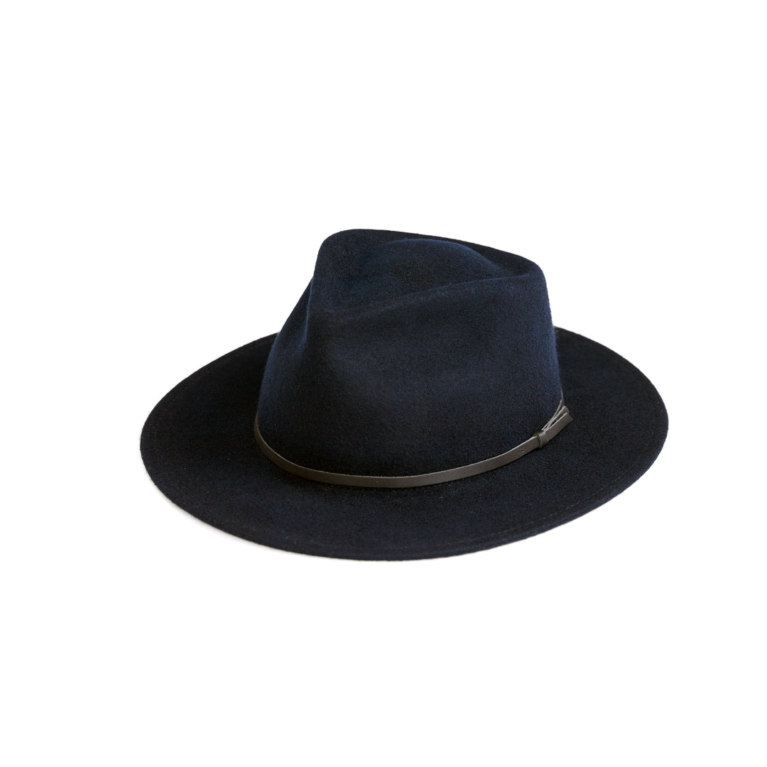 Yellow 108 Eastwood Fedora - Navy