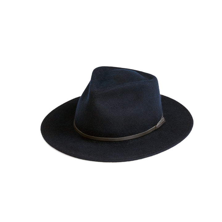 Yellow 108 Eastwood Fedora - Navy