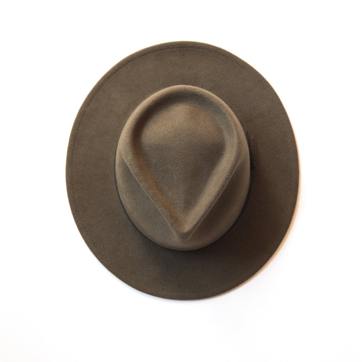 Yellow 108 Eastwood Fedora - Olive