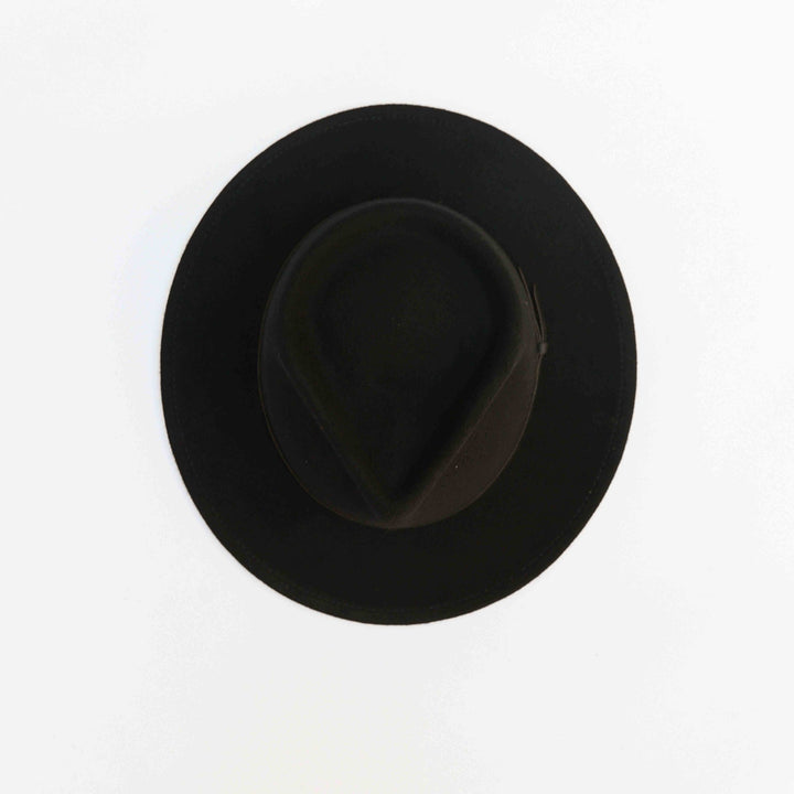 Yellow 108 Eastwood Fedora - Black