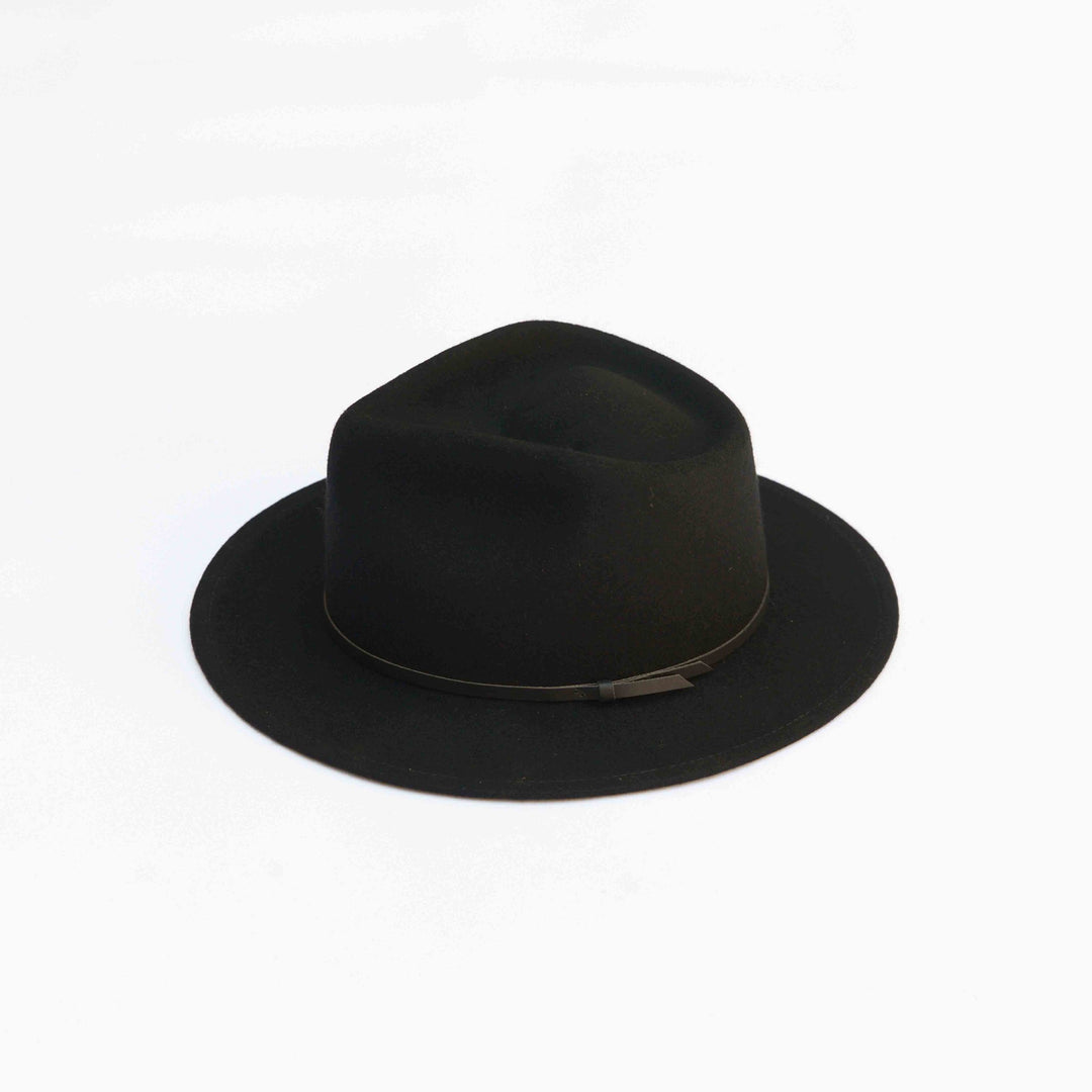 Yellow 108 Eastwood Fedora - Black