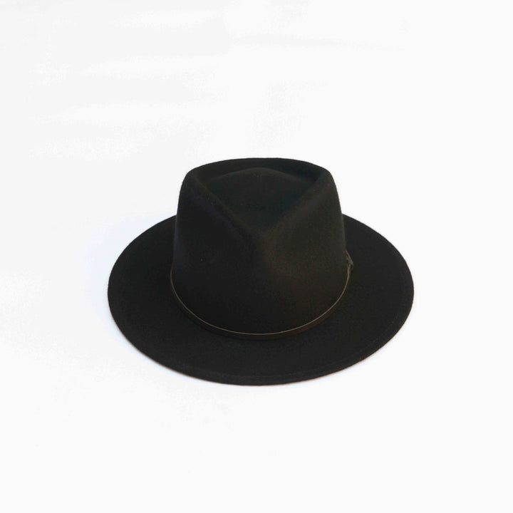 Yellow 108 Eastwood Fedora - Black