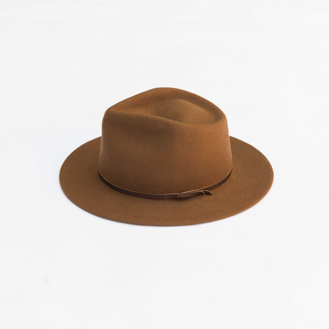 Yellow 108 Eastwood Fedora - Caramel