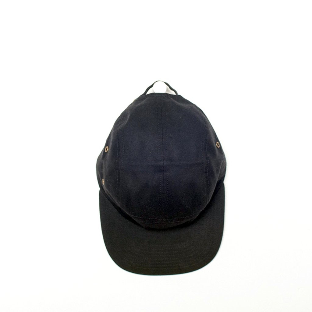 Yellow 108 Euclid 5-Panel Cap - Black Waxes Canvas