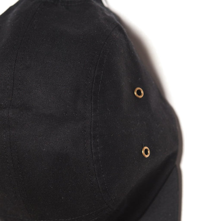Yellow 108 Euclid 5-Panel Cap - Black Waxes Canvas