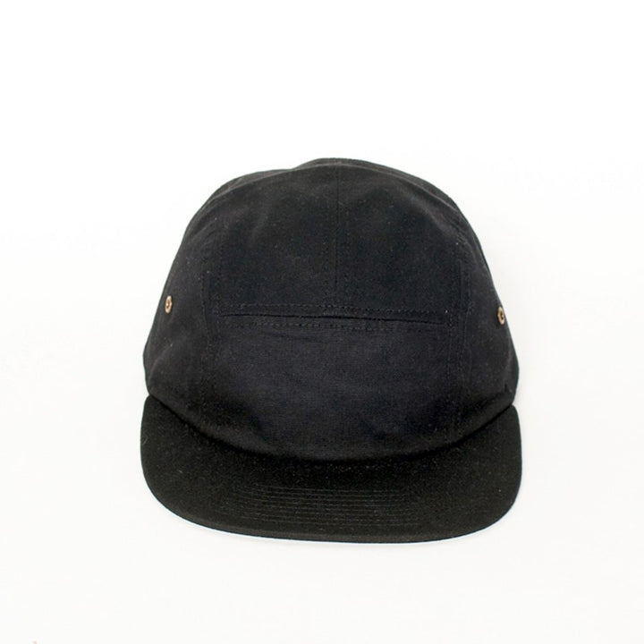 Yellow 108 Euclid 5-Panel Cap - Black Waxes Canvas