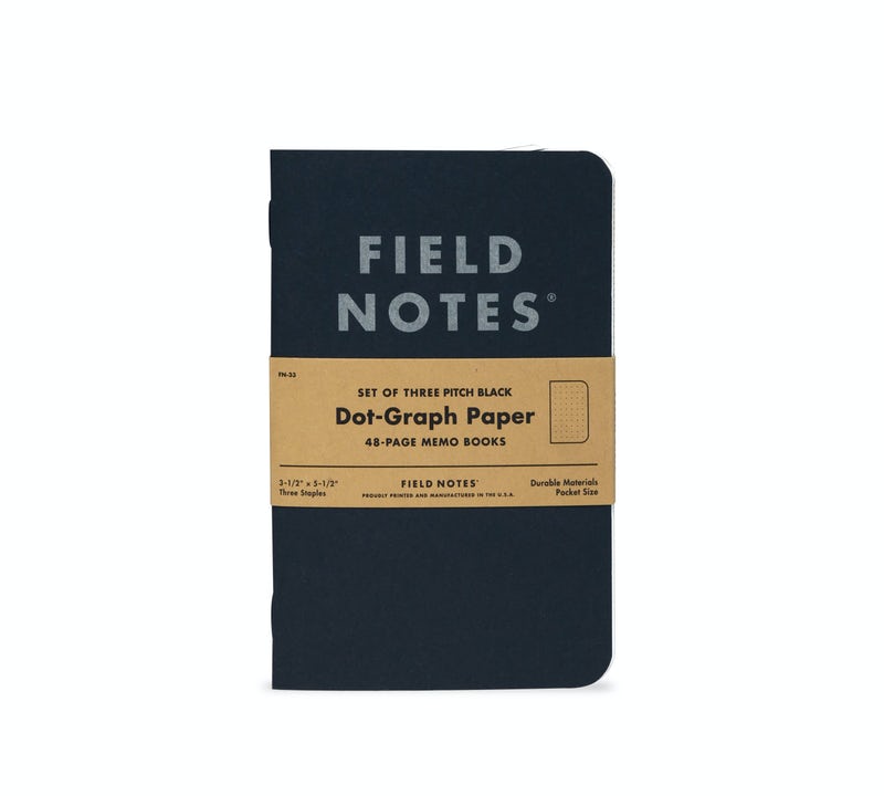 Pitch Black Memo Book 3-Pack