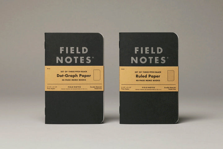 Pitch Black Memo Book 3-Pack