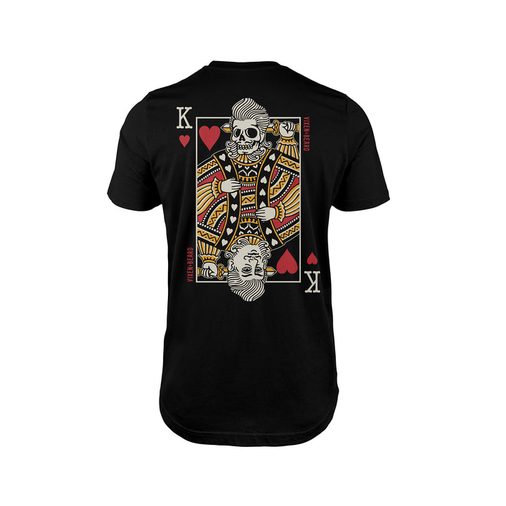 Monarchs of Hair Black T-Shirt - Hearts