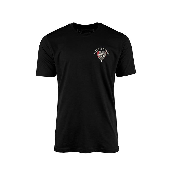Monarchs of Hair Black T-Shirt - Hearts