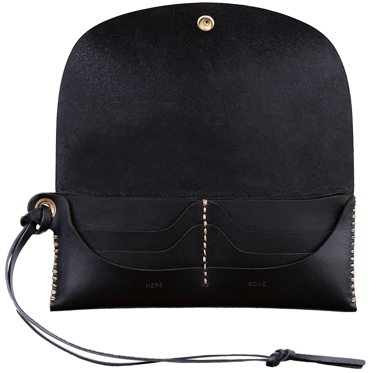 Here/Gone Long Wallet - Black